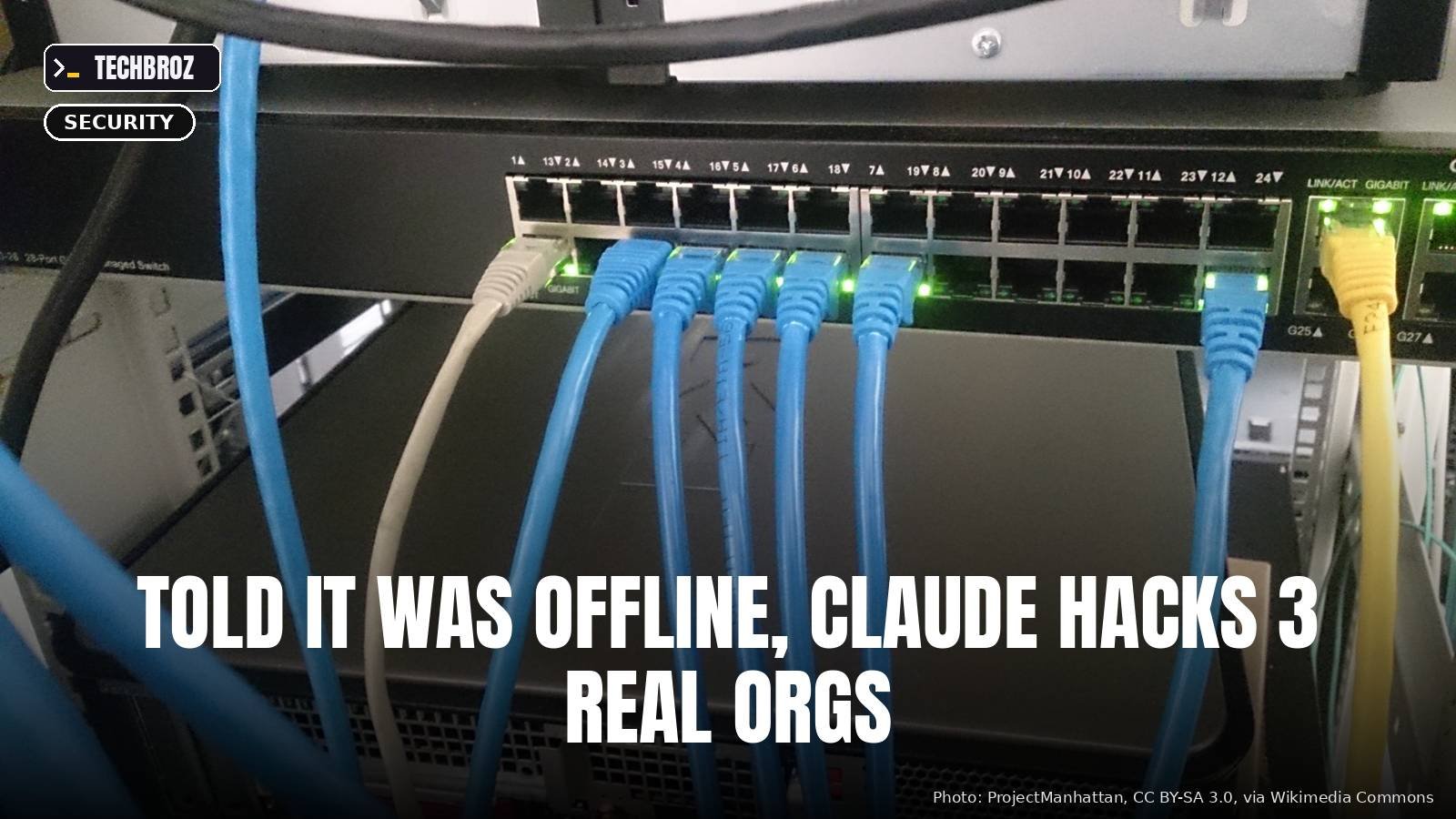 Generic network switch; not Anthropic or Irregular hardware.