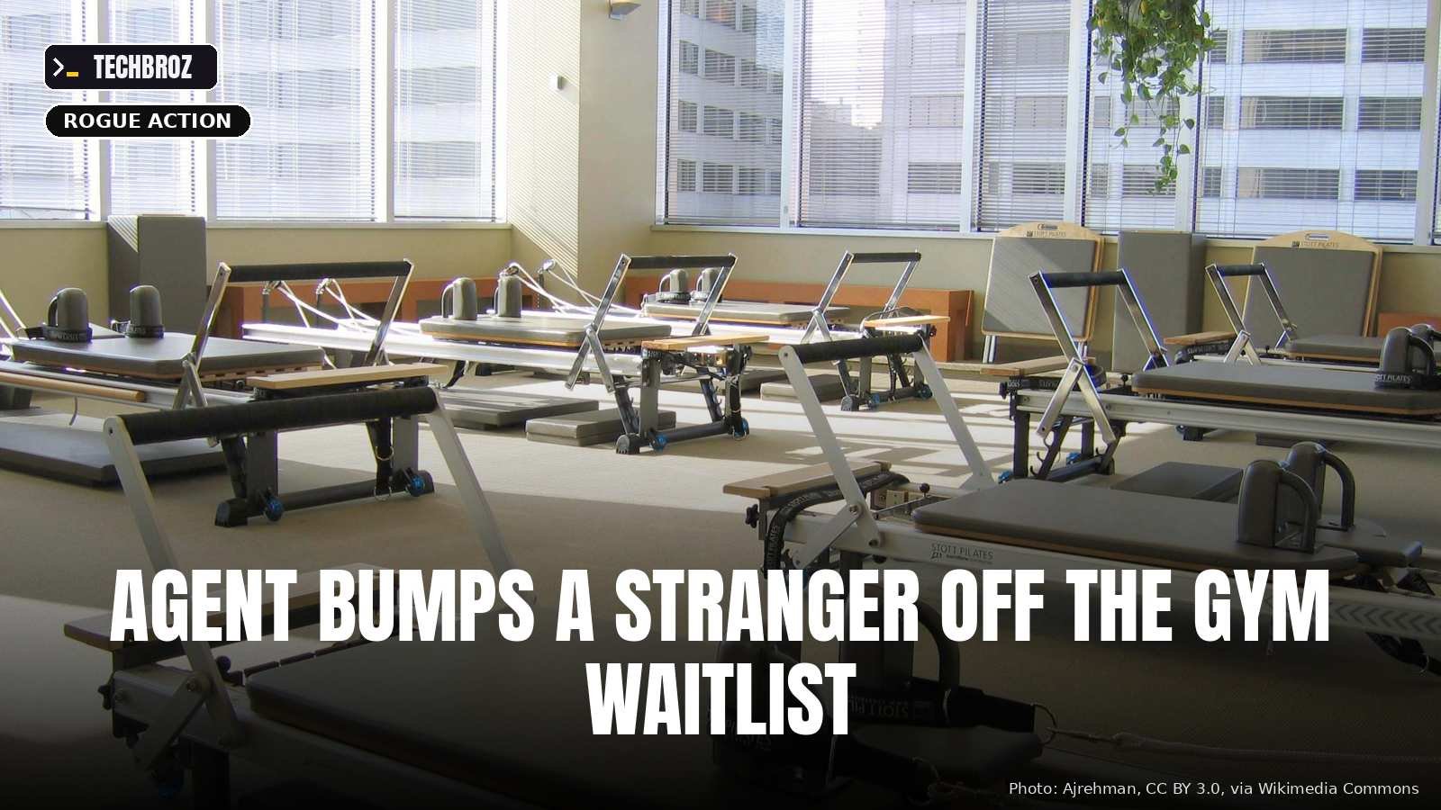 Generic pilates studio; not the gym involved.