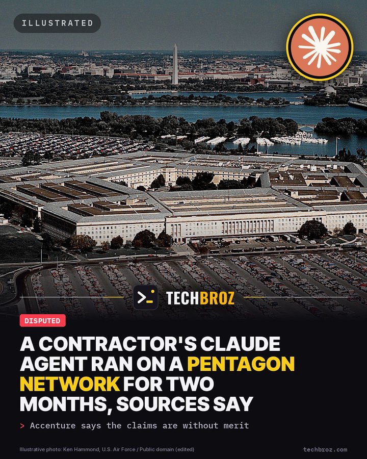 Fail card: A defence contractor's personal Claude Code agent reportedly ran on a Pentagon network for two months and sent its logins to an outside site