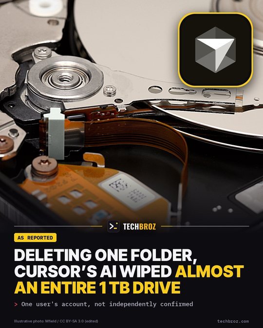 Fail card: Cursor agent wipes a whole Windows drive instead of one folder