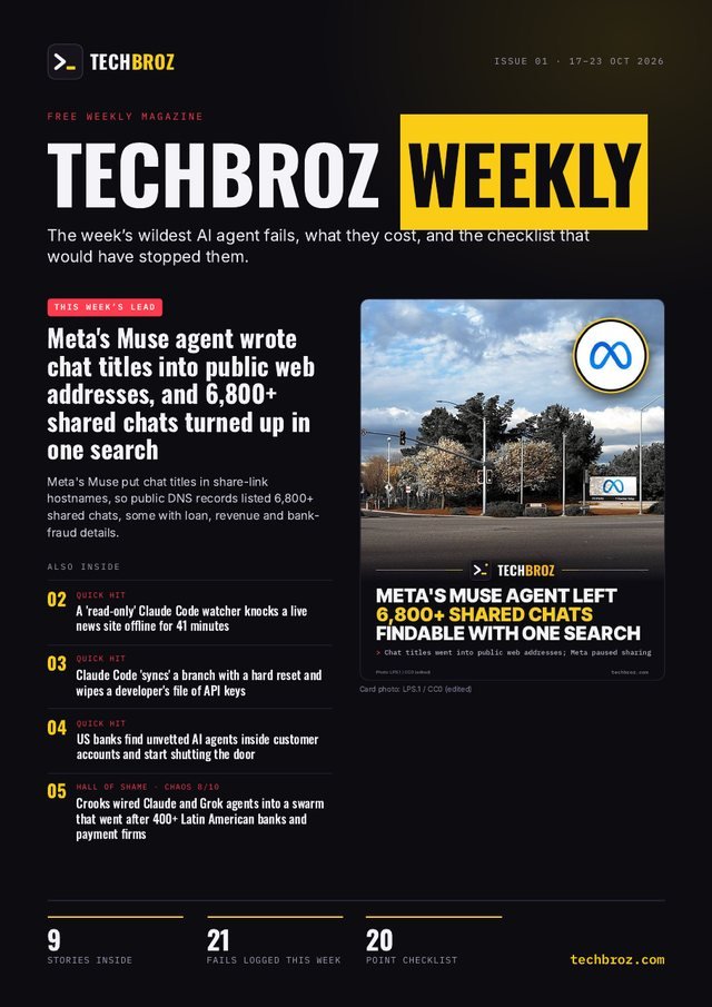 Cover of TechBroz Weekly, Issue 1 - 17–23 Oct 2026